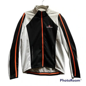 Crane fleece  lined Vancouver bicycle full zip jacket Sz L